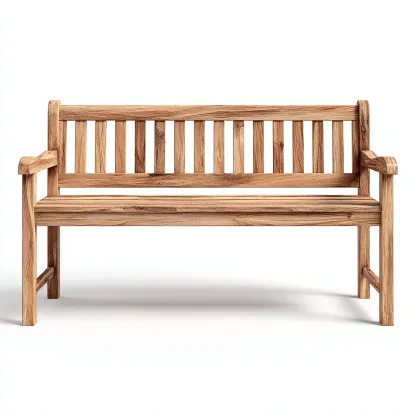 Banc de jardin bois massif 140x62x90 cm - design naturel-Villaoliq