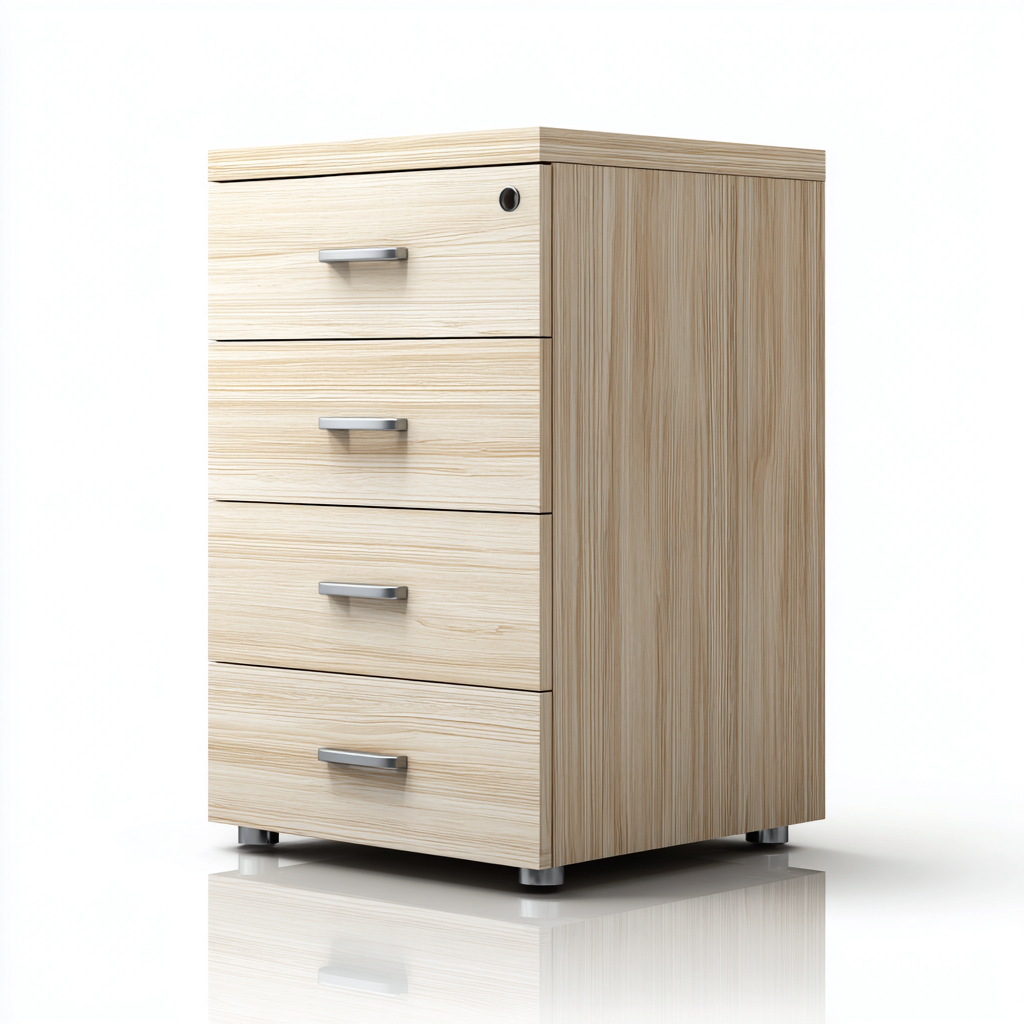 Armoire de bureau bois 40x45x70 cm - design fonctionnel-Villaoliq