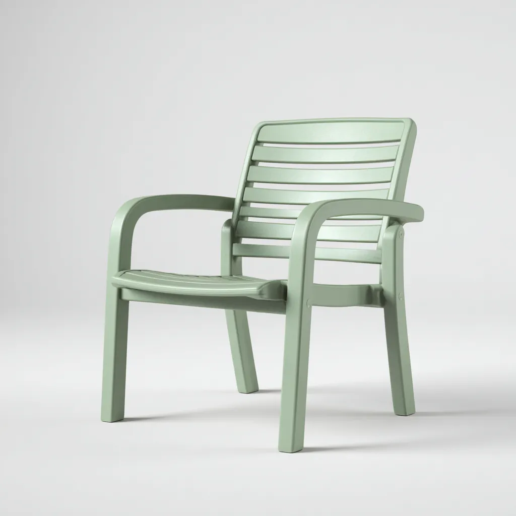 Fauteuil de jardin 60x58x85 cm - vert clair - design moderne-Villaoliq