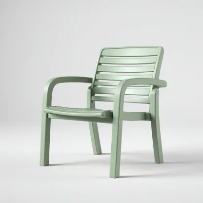 Fauteuil de jardin 60x58x85 cm - vert clair - design moderne-Villaoliq