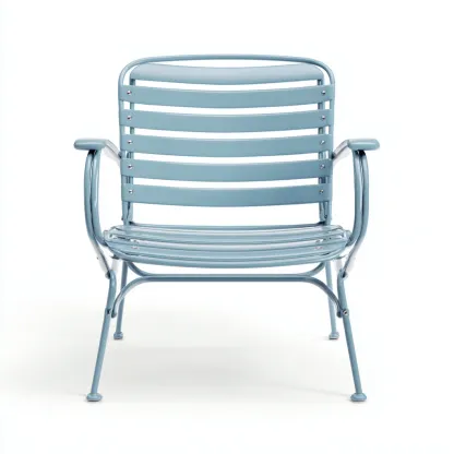 Fauteuil de jardin métal 62x58x82 cm - design contemporain-Villaoliq