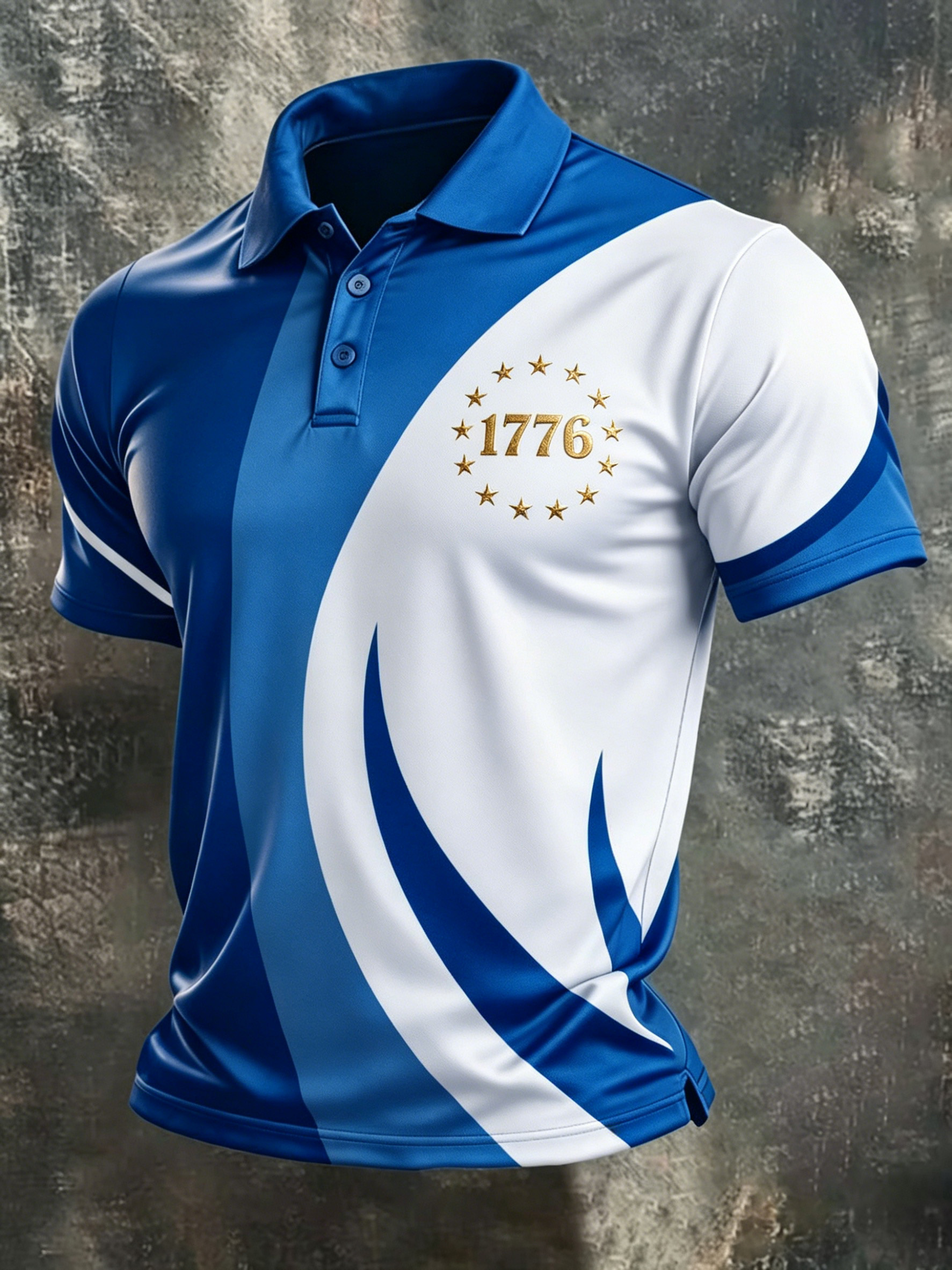 Men's Color-Block Anniversary Edition Casual Polo Shirt
