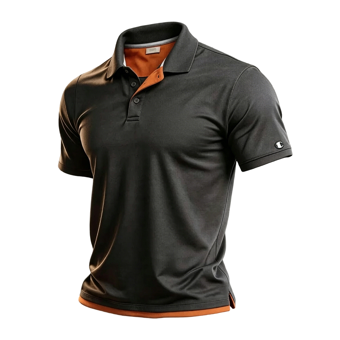 Dark Heather Slim Fit Short Sleeve Polo
