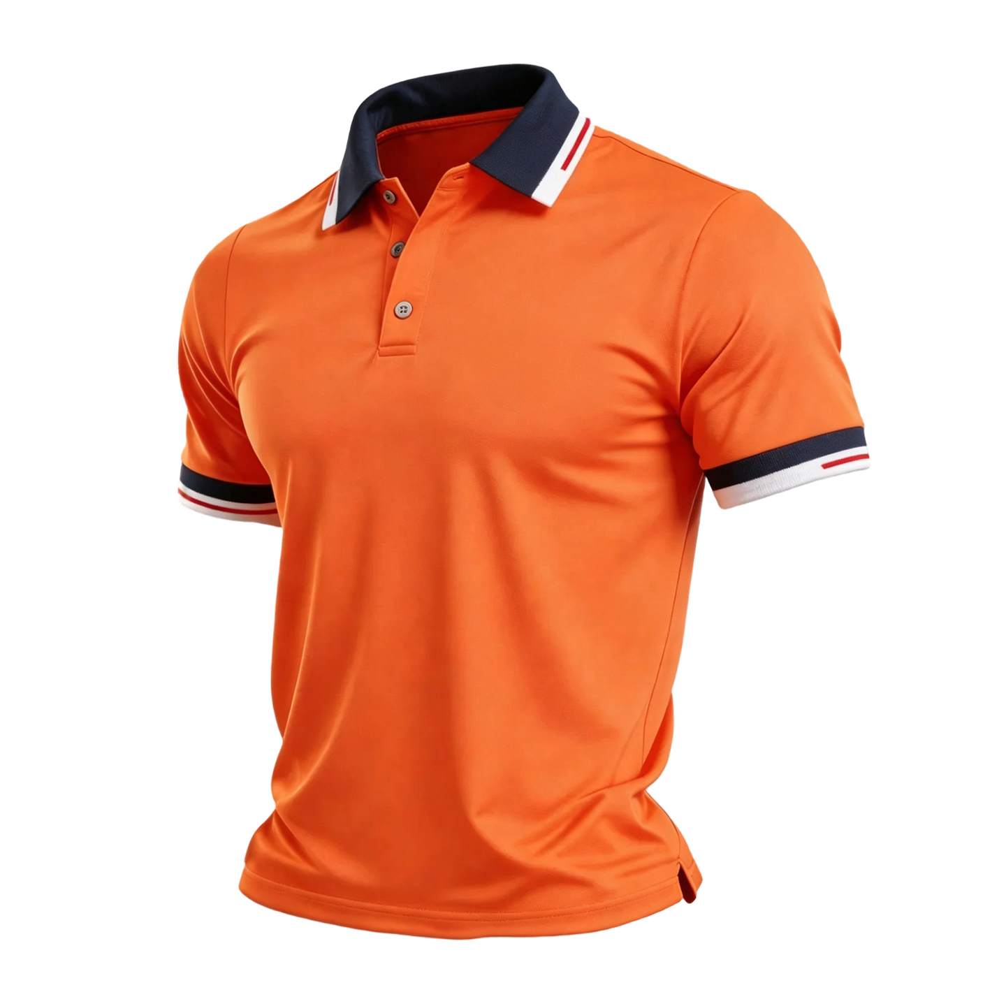 Modern Preppy Striped Collar Casual Collared Polo