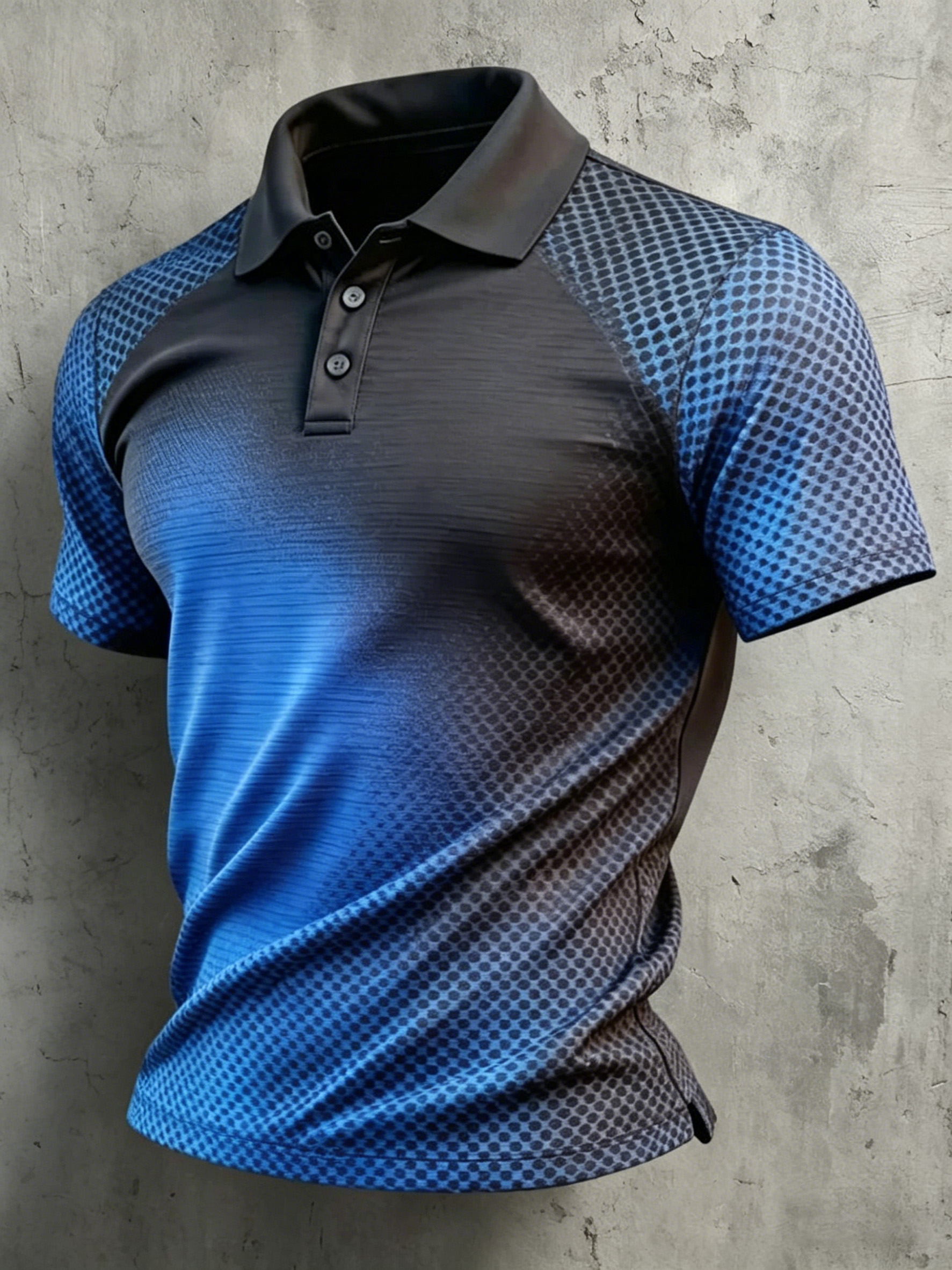 Modern Gradient Athletic Short Sleeve Polo