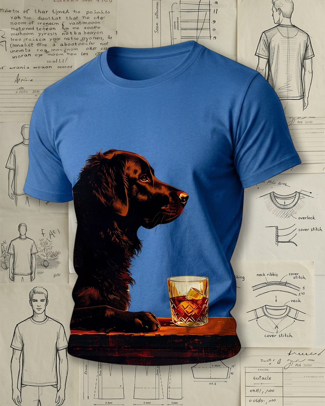 Loyal Dog & Whiskey Nightcap Short-Sleeve T-Shirt