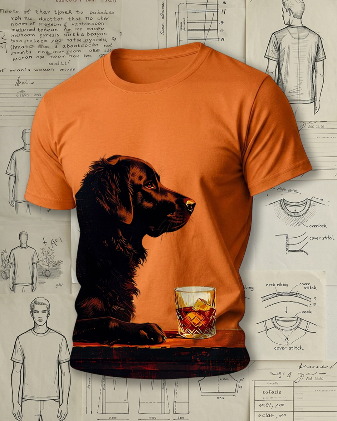 Loyal Dog & Whiskey Nightcap Short-Sleeve T-Shirt