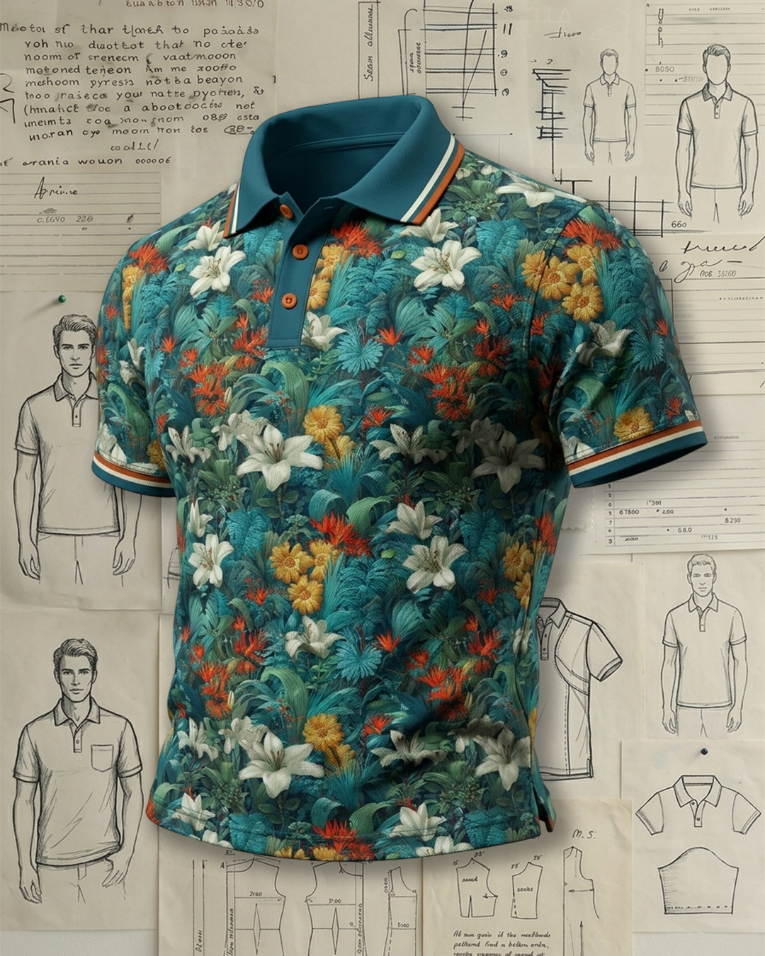  Vintage Botanical Garden Polo