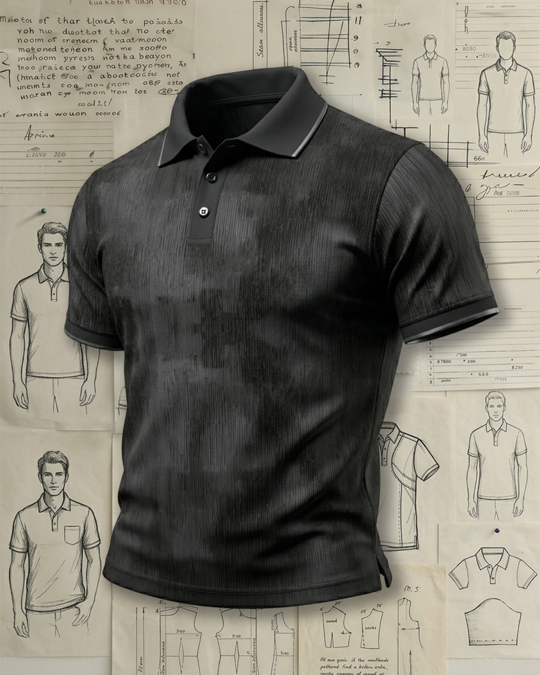 Tactical Honeycomb Camo Print Polo Shirt