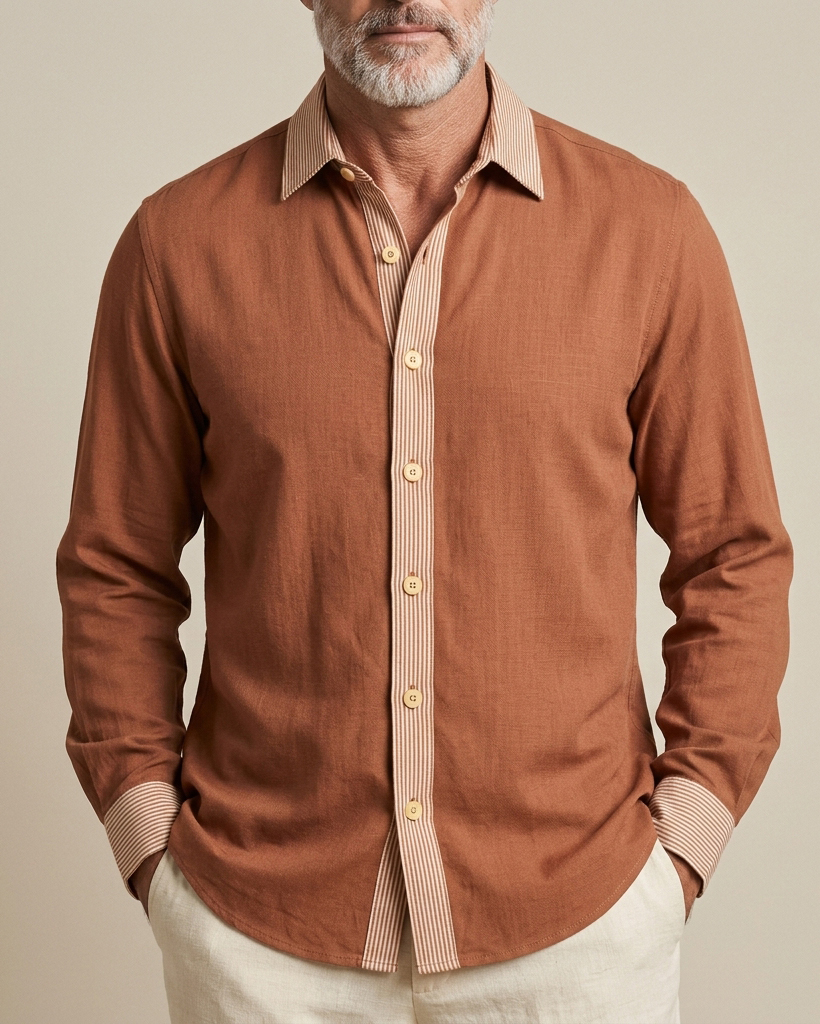 [Copy]Men's Indigo Western Regular Fit Cowboy Plain Denim Long Sleeve Shirt