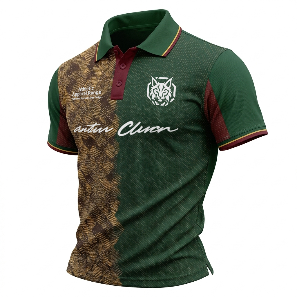 Forest Confrontation Athletic Style Sports Polo Shirt