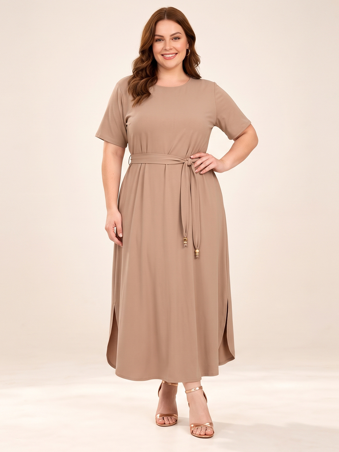 Everyday Drawstring Waist Maxi Dress