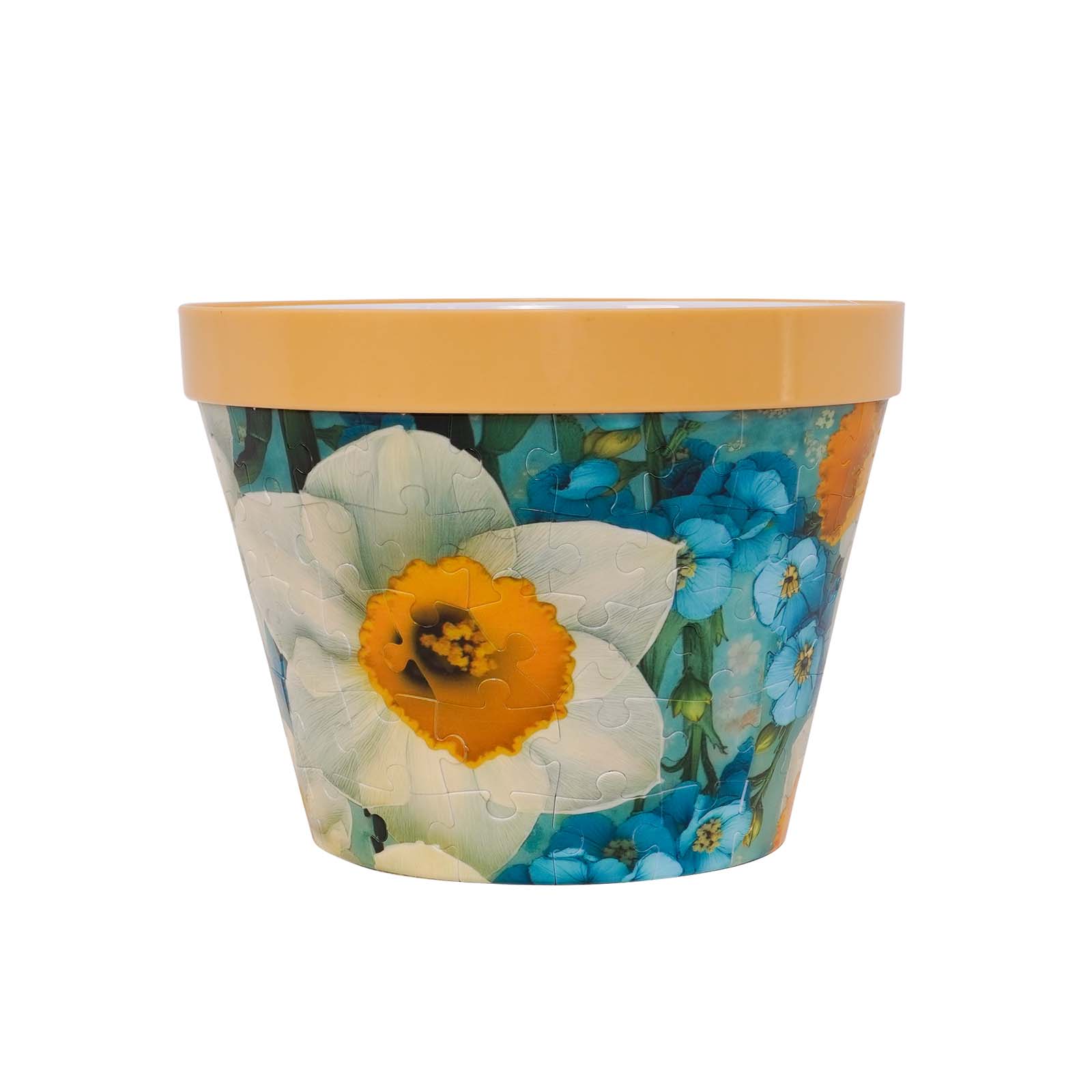 3D Flower Series Large Flower Pot Jigsaw Puzzle (100 Pieces)