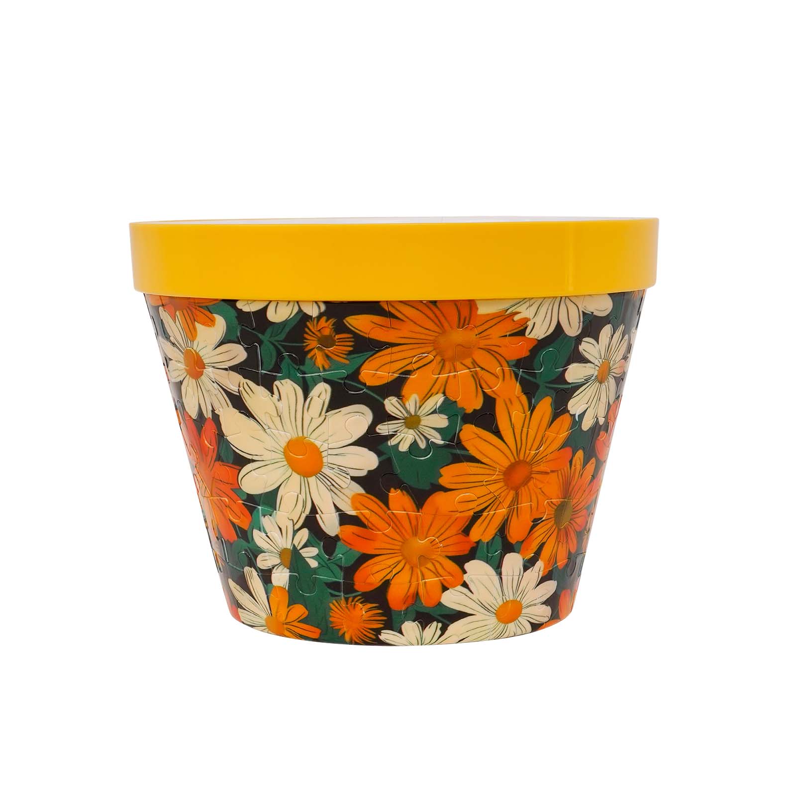 3D Chrysanthemum Series Large Flower Pot Jigsaw Puzzle (100 Pieces)
