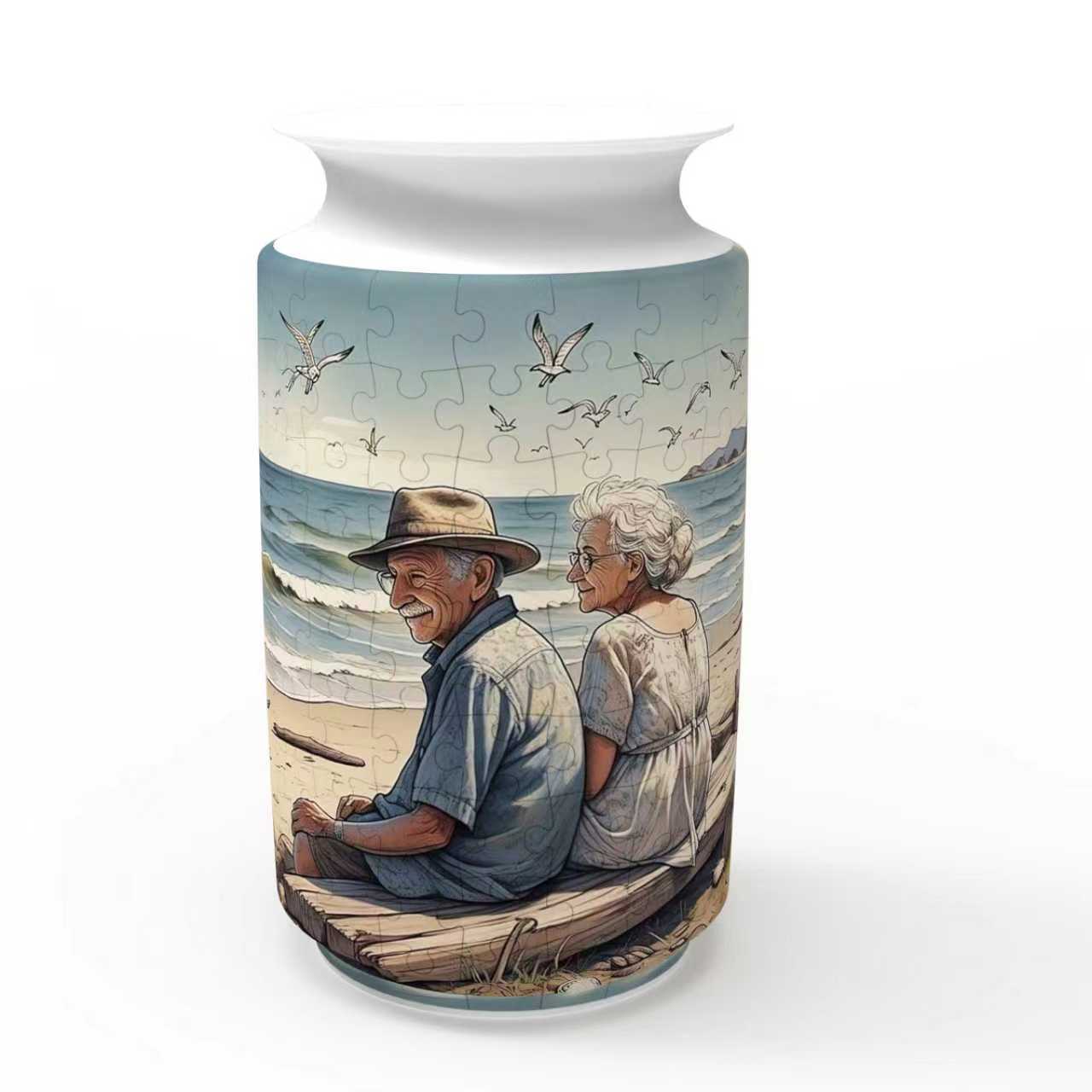 3D True Love Eternal Series 3 Large Vase Jigsaw Puzzle (162 Pieces)