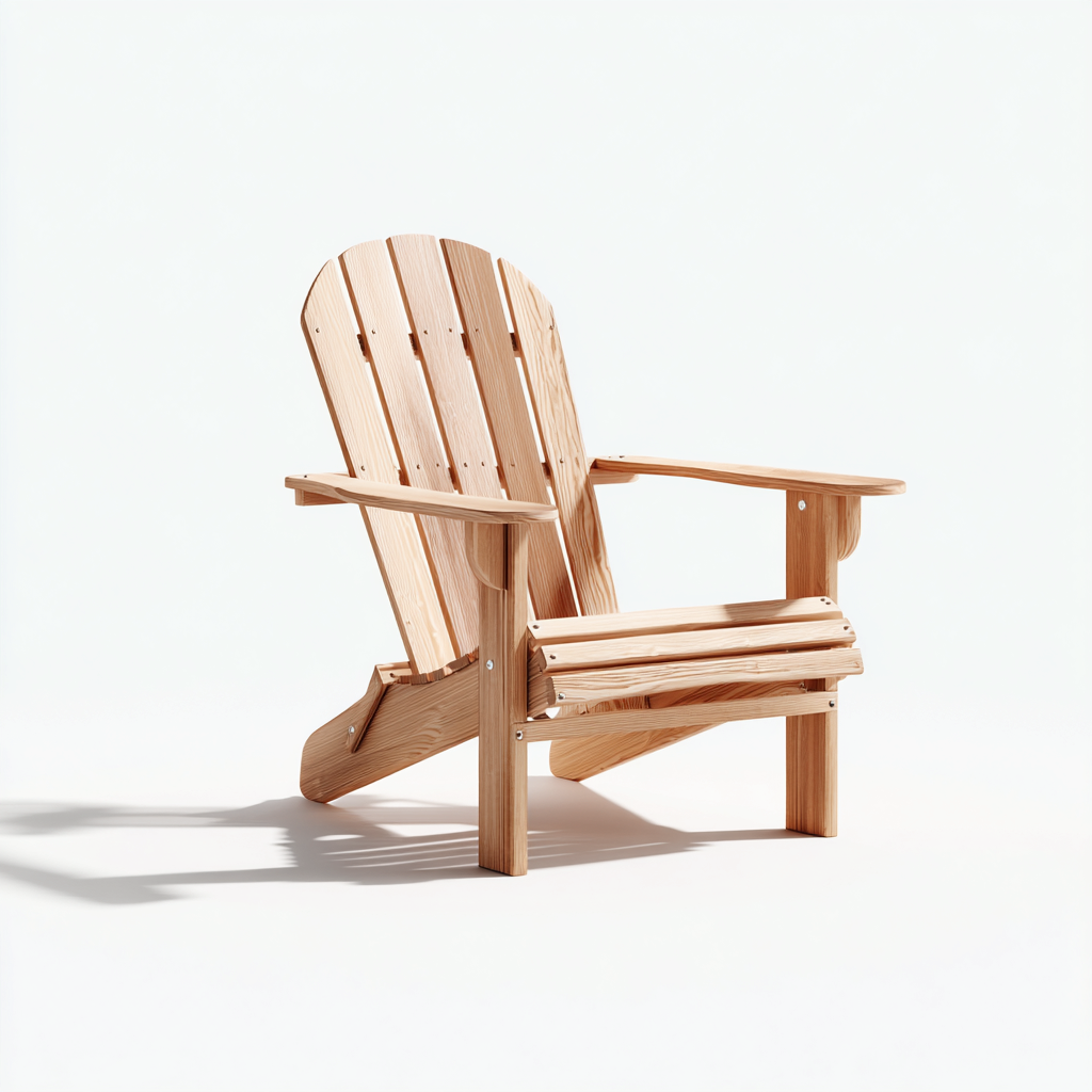 Chaise de jardin bois 79x93x98 cm - bois - adaptée à l'extérieur - style Adirondack classique-Graceova