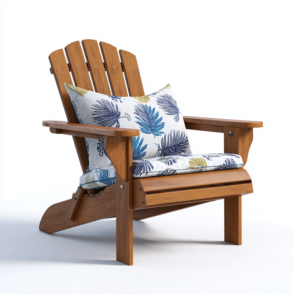 Chaise de jardin bois 75x90x95 cm - marron - adaptée à l'extérieur - style Adirondack-Graceova