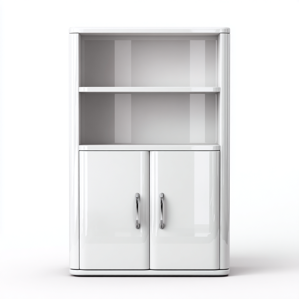 Meuble de rangement de cuisine 70x35x120 cm - blanc - adapté à la cuisine - design moderne-Graceova