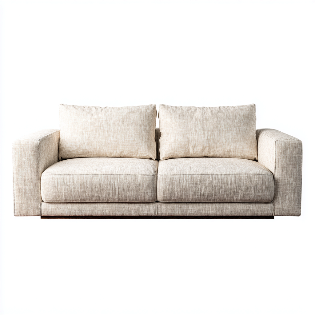 Canapé 2 places Tissu 185x90x82 cm - Beige - Design moderne-Graceova