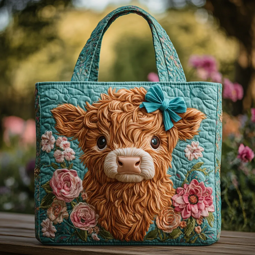 Cute Little Calf Series Handmade Tote Bag