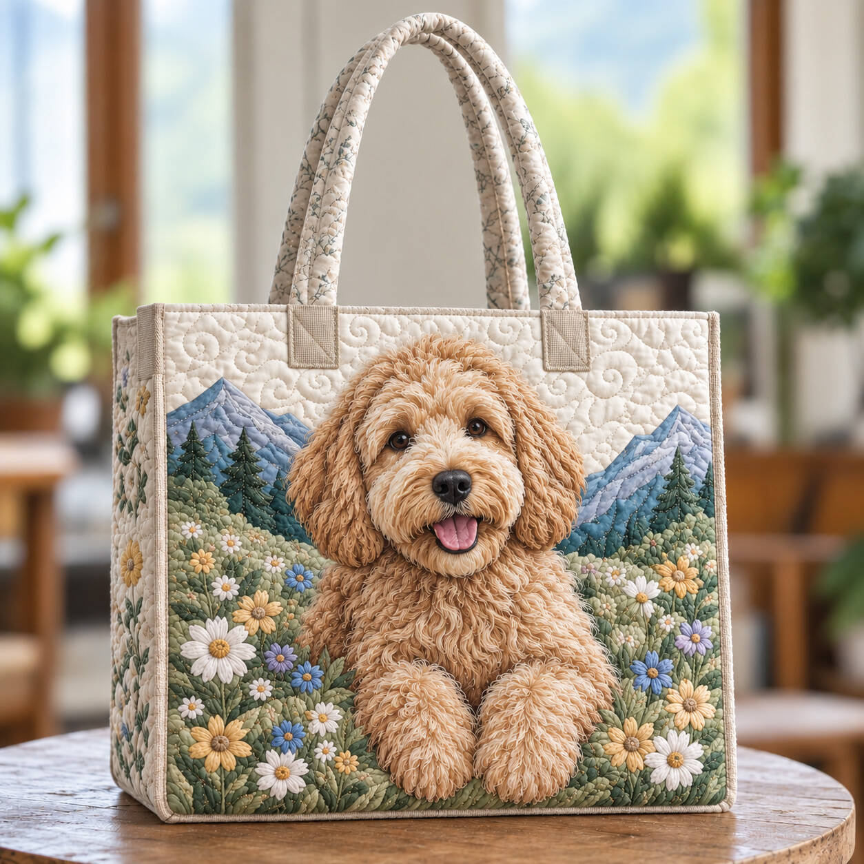 Golden Doodle Handmade Tote Bag
