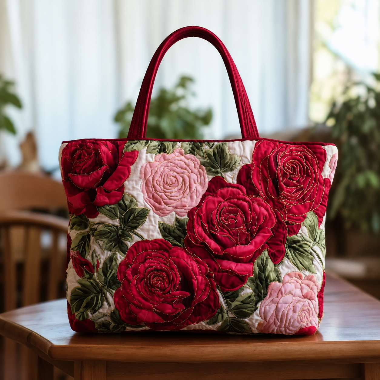 Amazing Roses Handmade Tote Bag