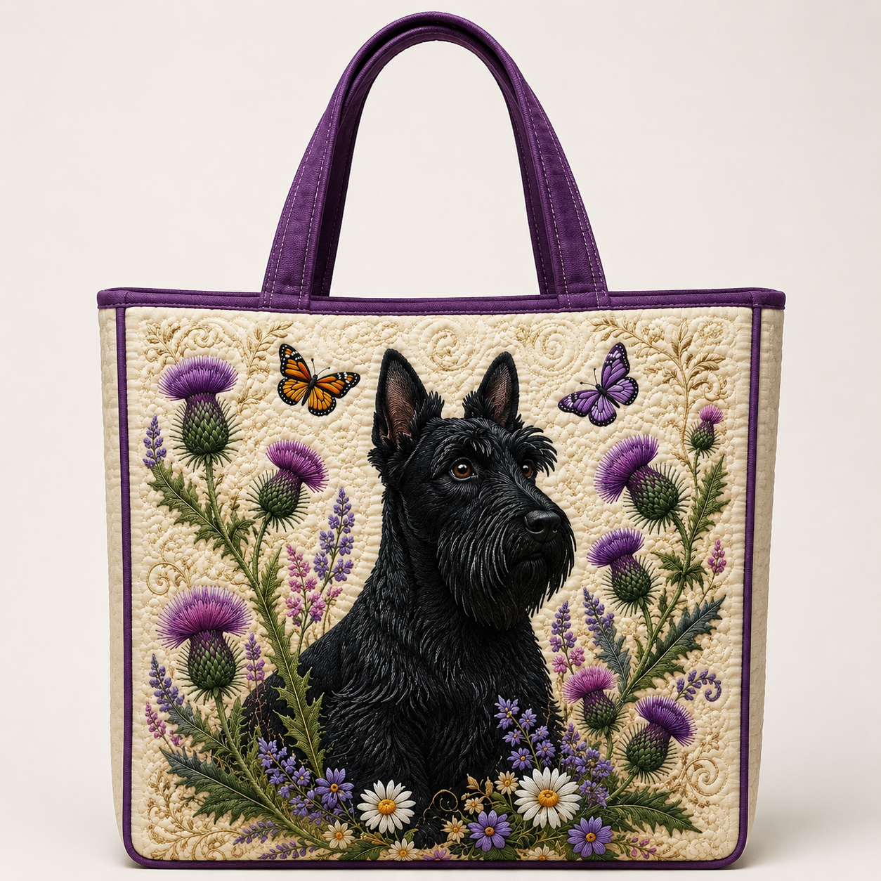 Scottish Terrier Series Handmade Tote Bag