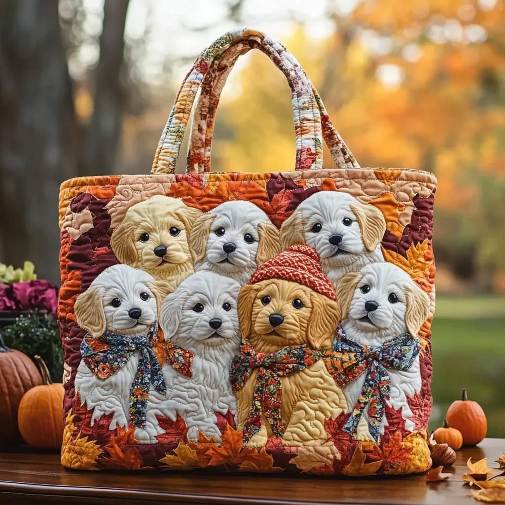 Morning Smile Quilted Tote Bag