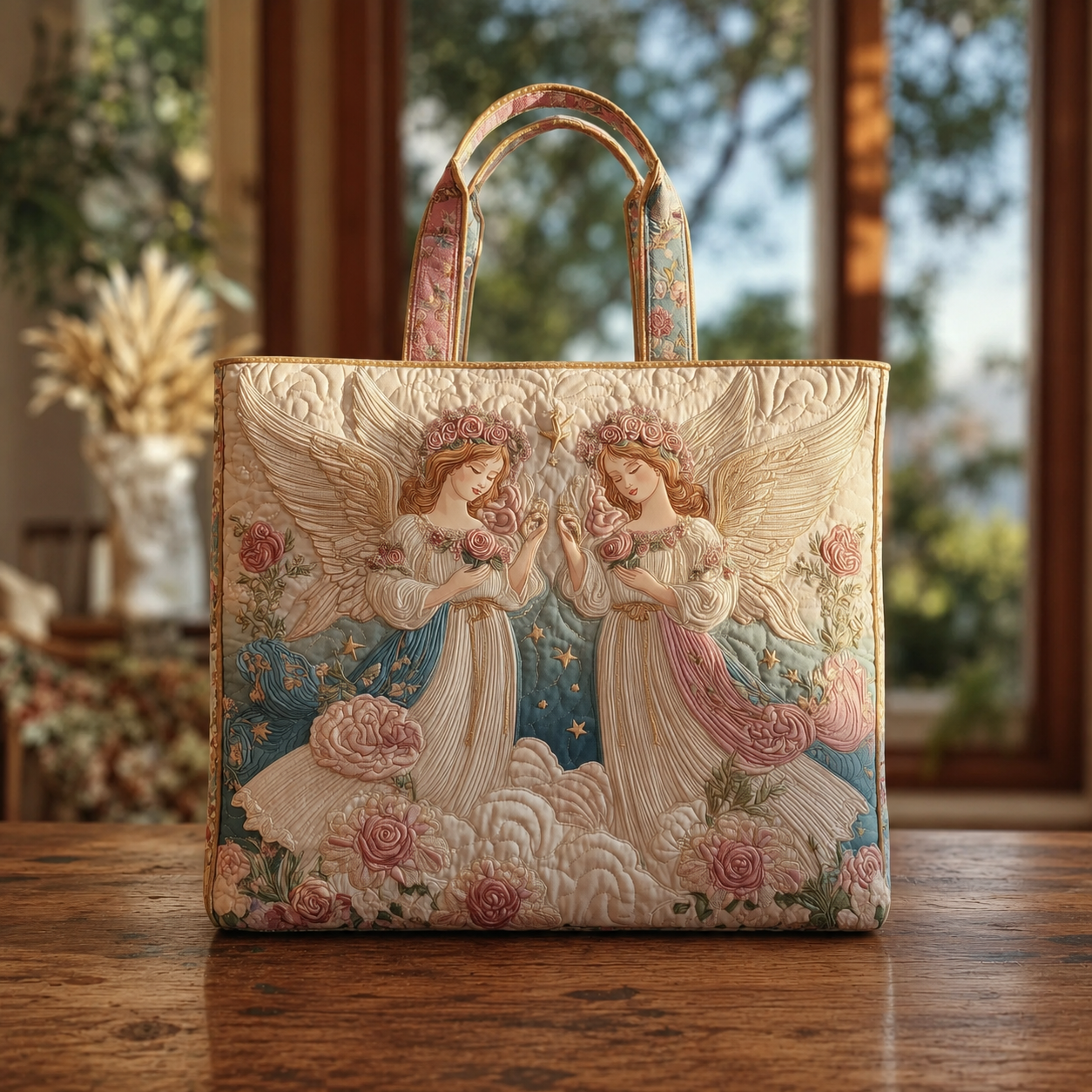 Blessing Angel Series Handmade Tote Bag