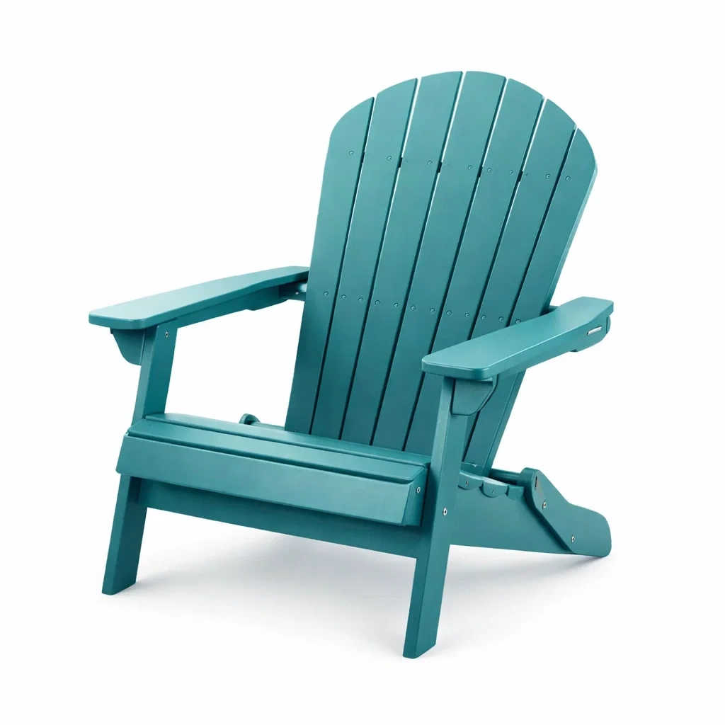 Adirondack chair Folding Plastic Turquoise 96cm x 78cm x 91cm-FURNINESTNOW