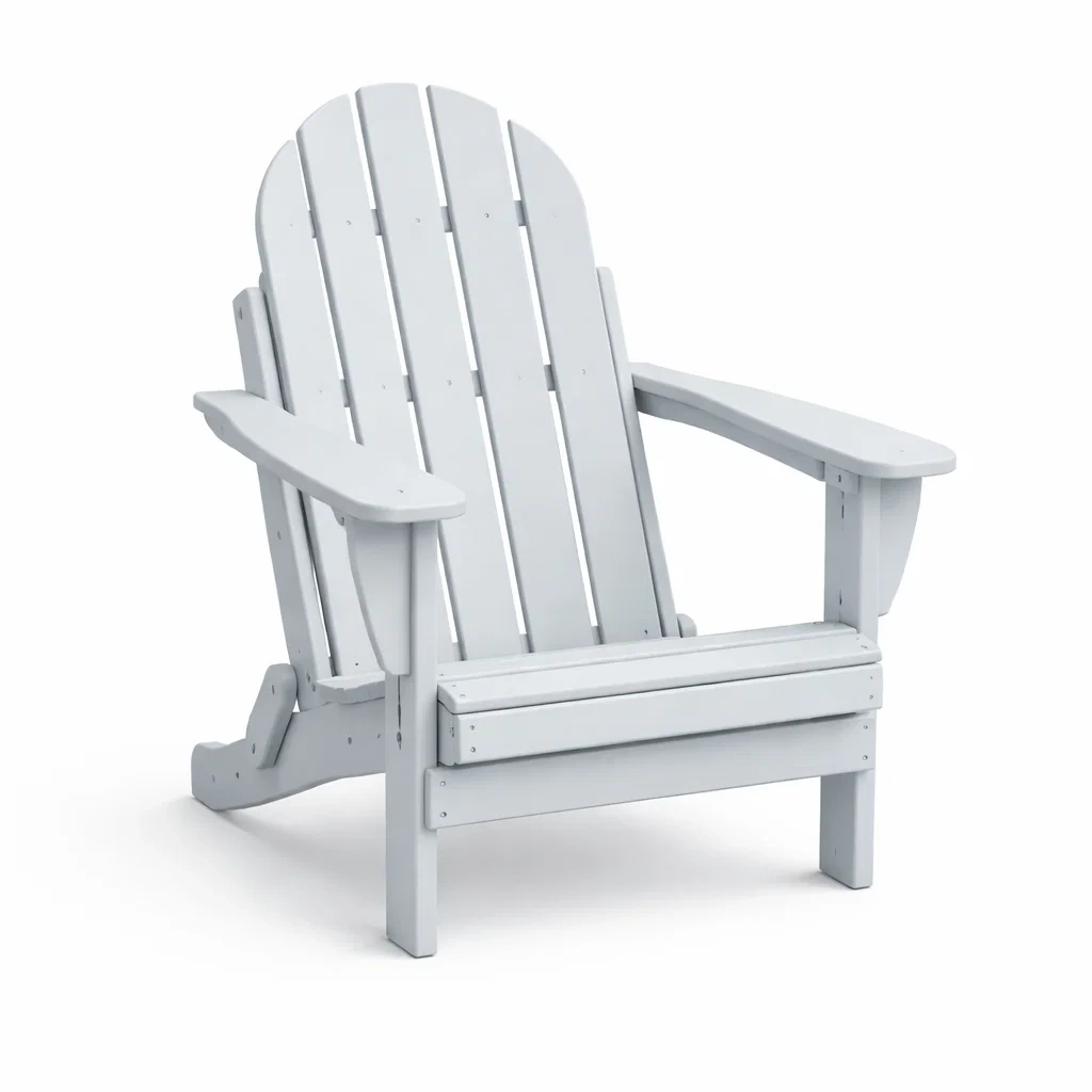 Adirondack chair White Wooden Outdoor 88cm x 75cm x 90cm-FURNINESTNOW