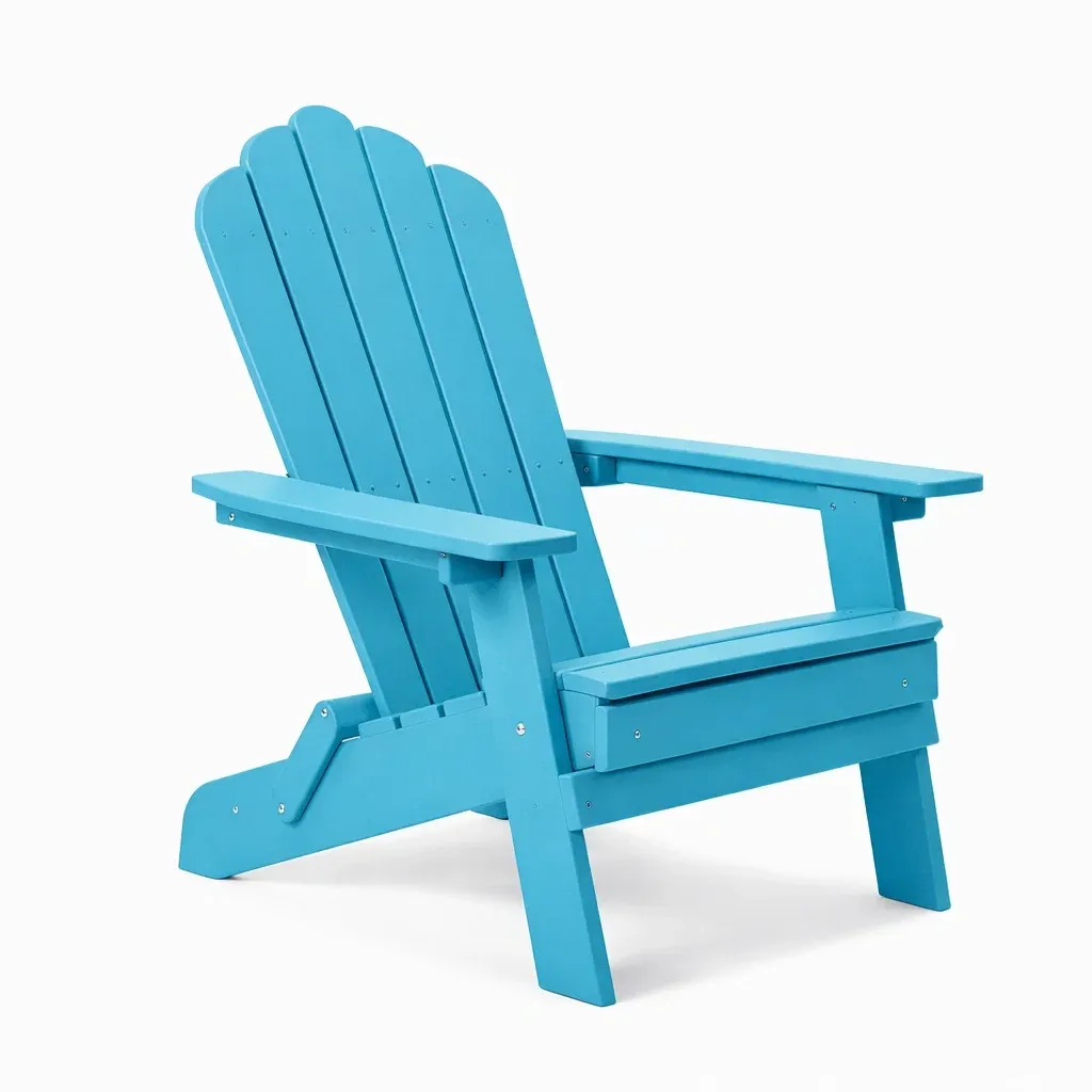 Adirondack chair Blue Polyethylene Outdoor 75cm x 80cm x 90cm-FURNINESTNOW