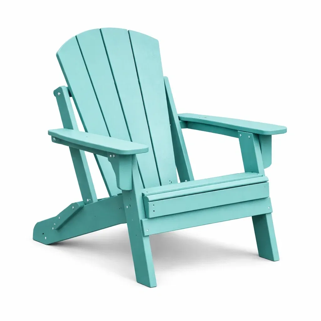 Adirondack chair HDPE Plastic Turquoise 90cm x 75cm x 90cm-FURNINESTNOW