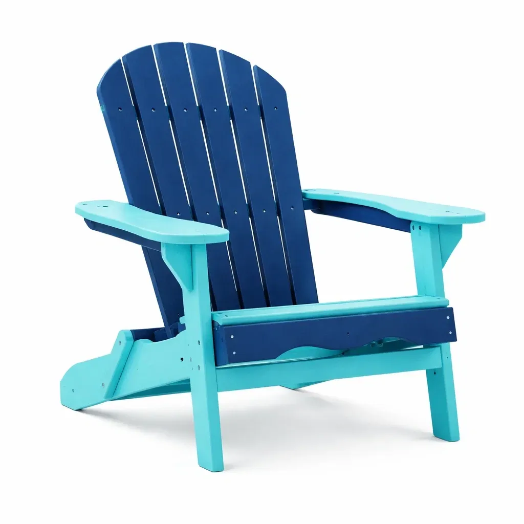 Adirondack chair Polyethylene Blue/Aqua-FURNINESTNOW
