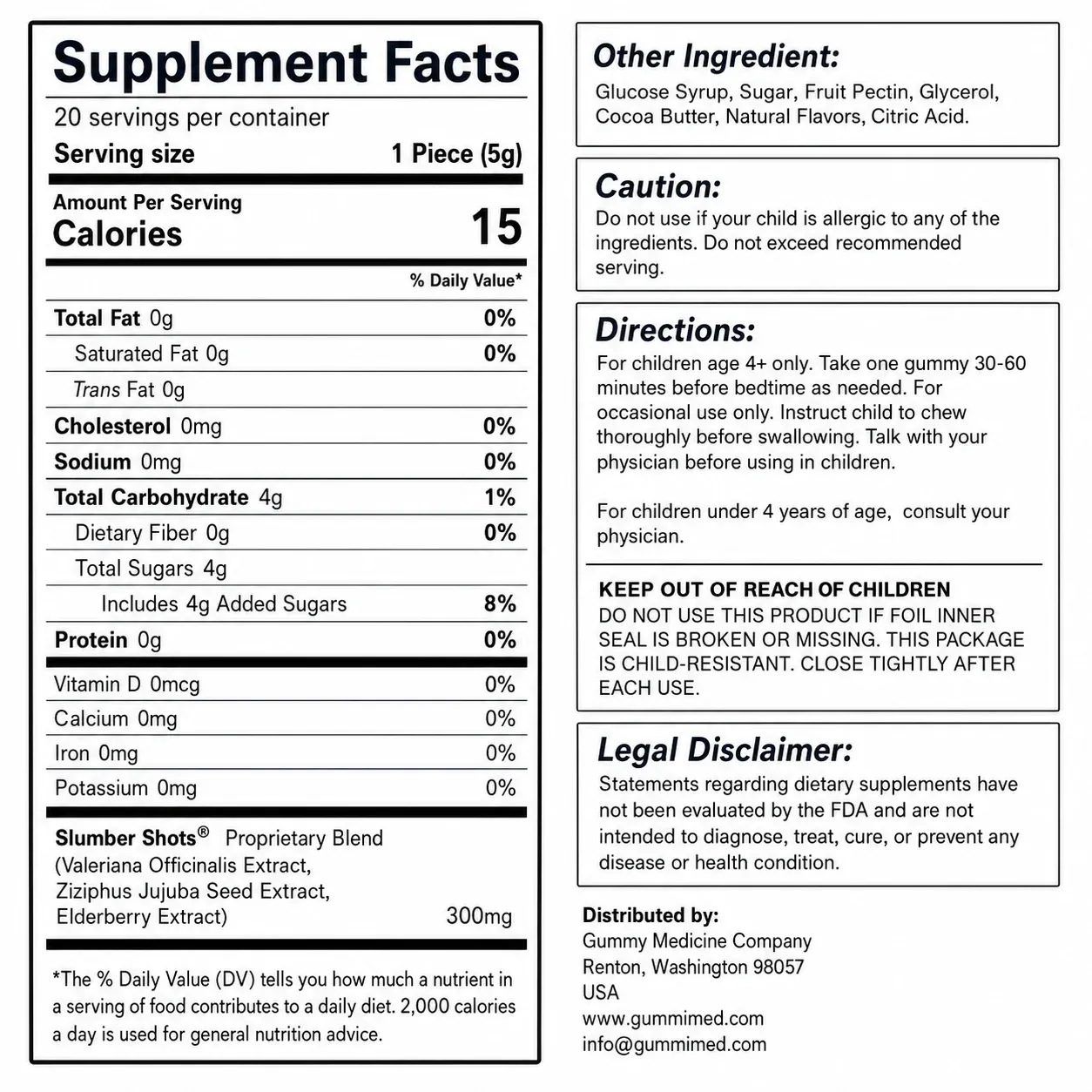 Children’s Melatonin-Free Sleep Aid Gummies