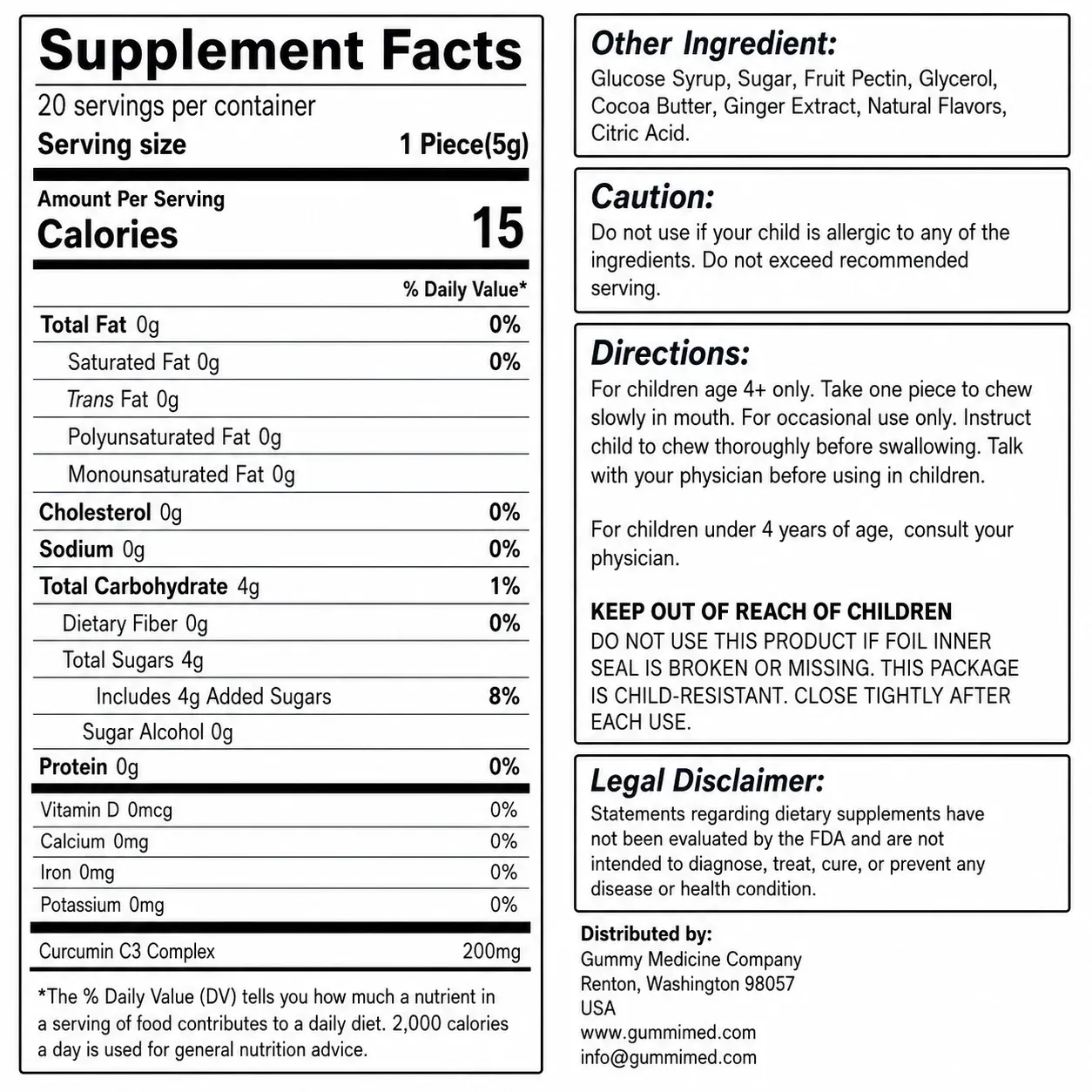 Children’s Sore Throat Soothing Gummies