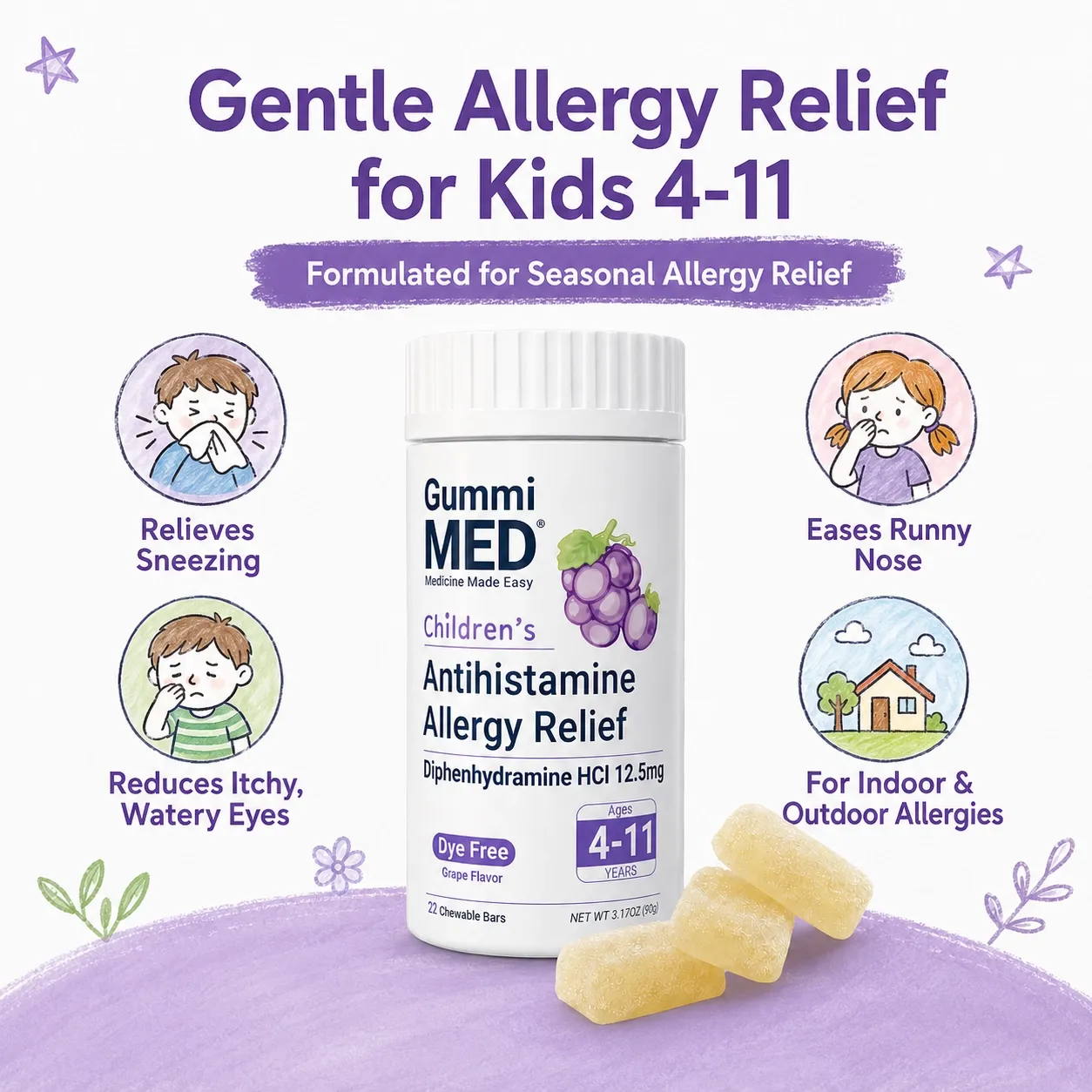 Children’s Antihistamine Allergy Relief Gummies