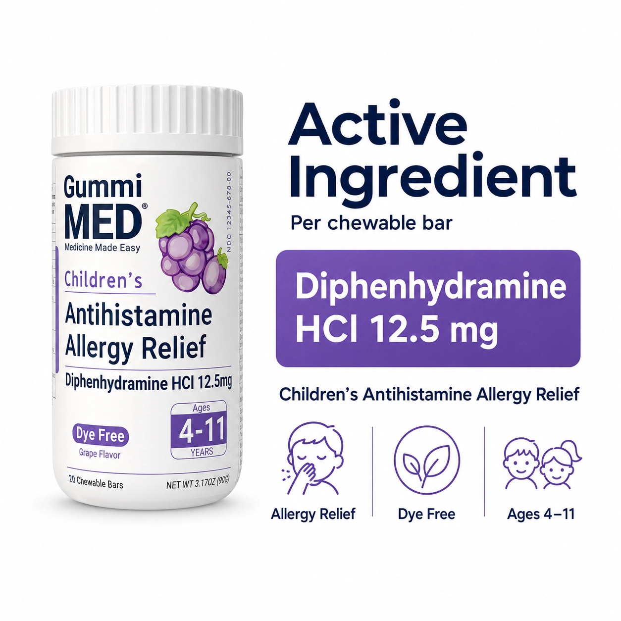 Children’s Antihistamine Allergy Relief Gummies