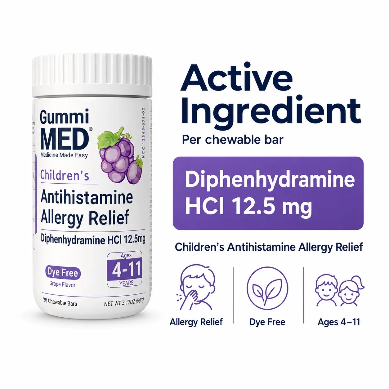Children’s Antihistamine Allergy Relief Gummies