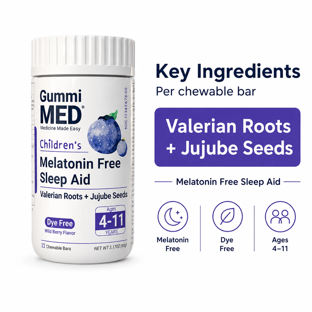 Children’s Melatonin-Free Sleep Aid Gummies