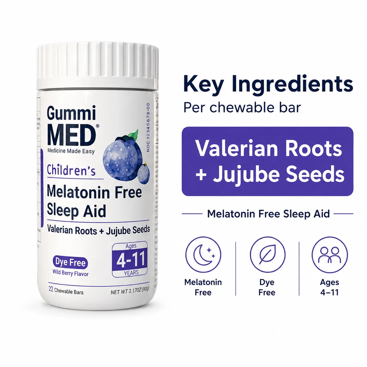 Children’s Melatonin-Free Sleep Aid Gummies