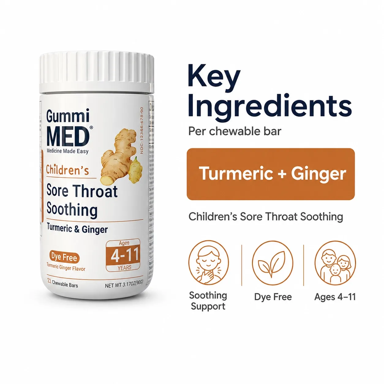 Children’s Sore Throat Soothing Gummies