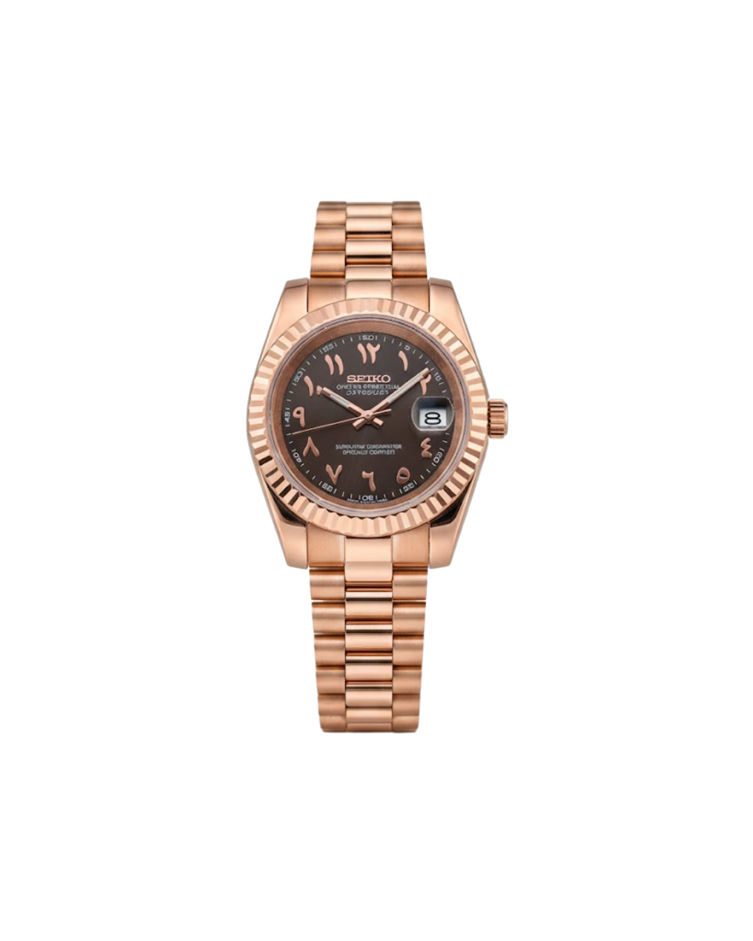 Siekojust | Rose Gold Arabic Black