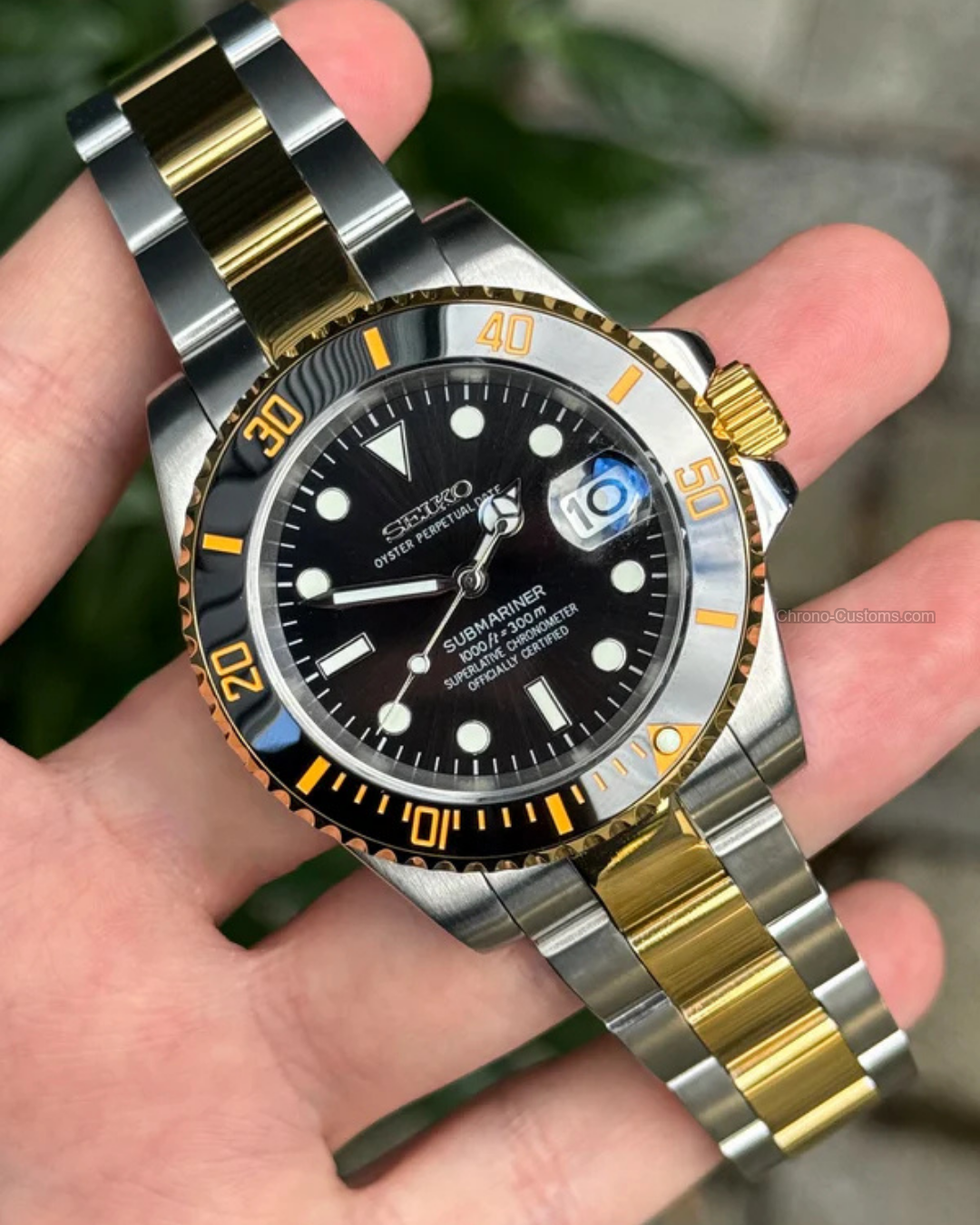 Seikomariner | Two Tone Black Gold