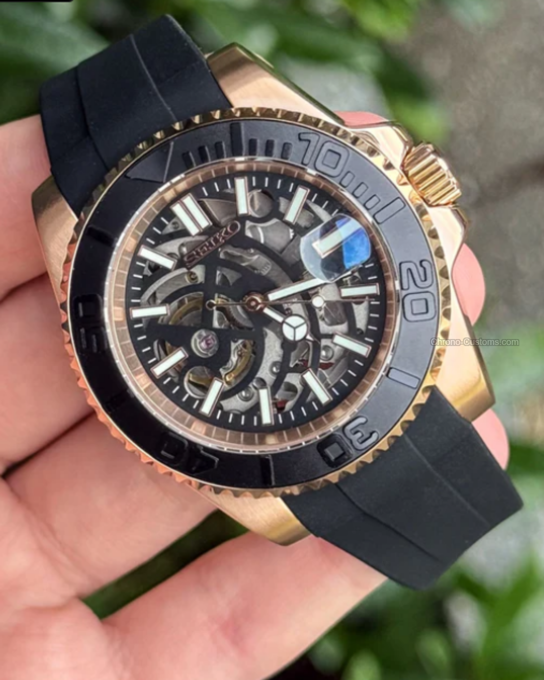 Seikomariner | Yacht Master Rose Gold Skeleton