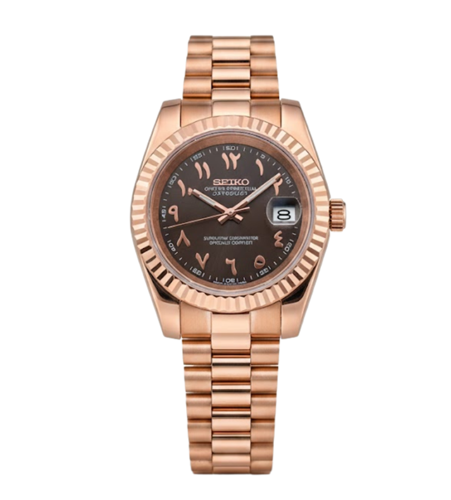 Siekojust | Rose Gold Arabic Black