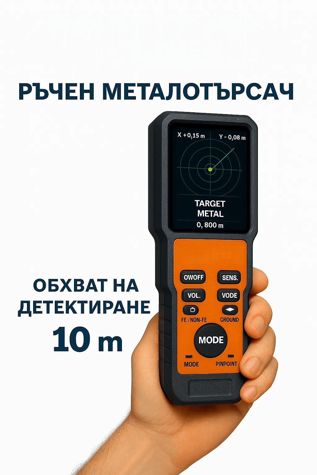 Високопрецизен металотърсач