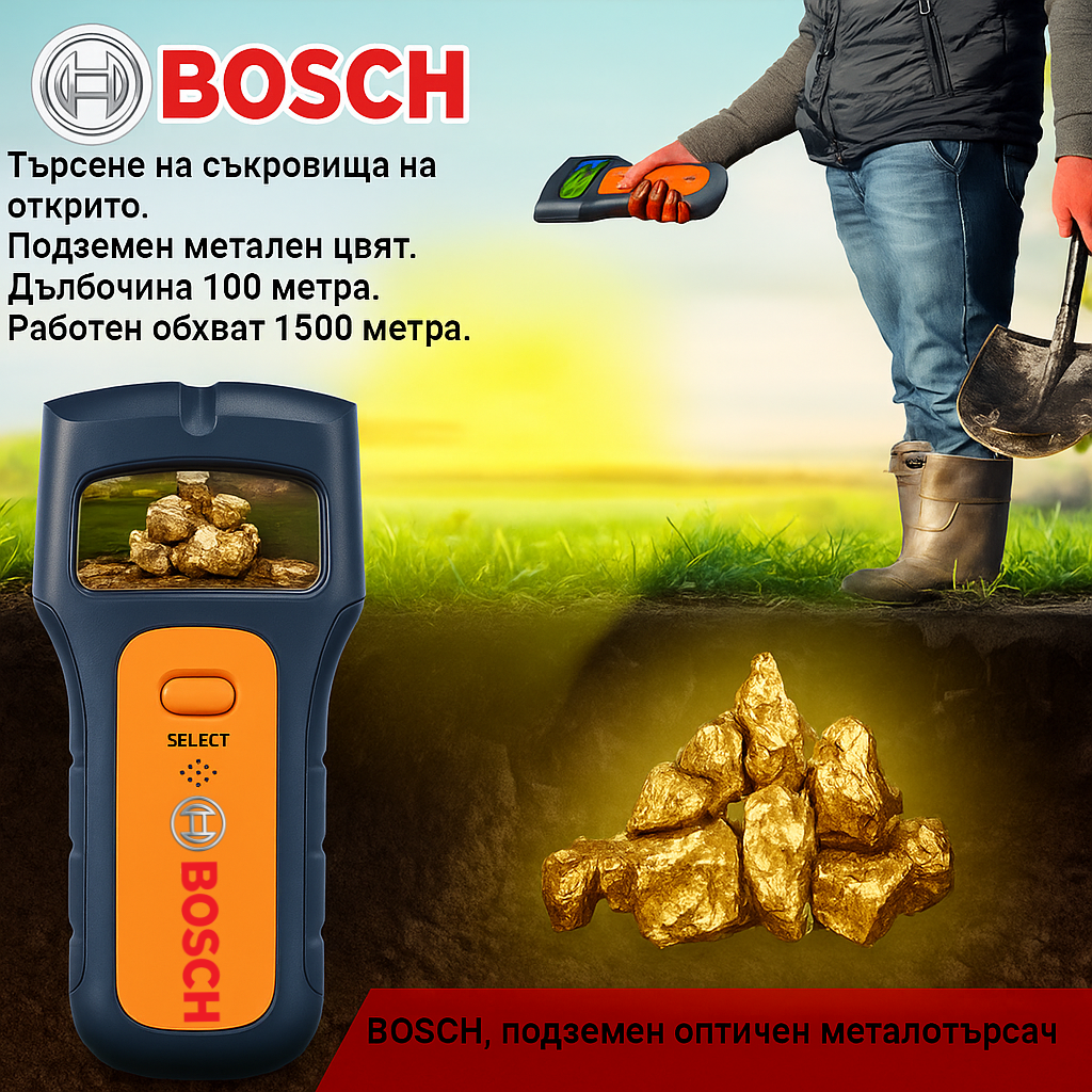 🔍Високотехнологични металотърсачи Bosch за откриване на скрити съкров