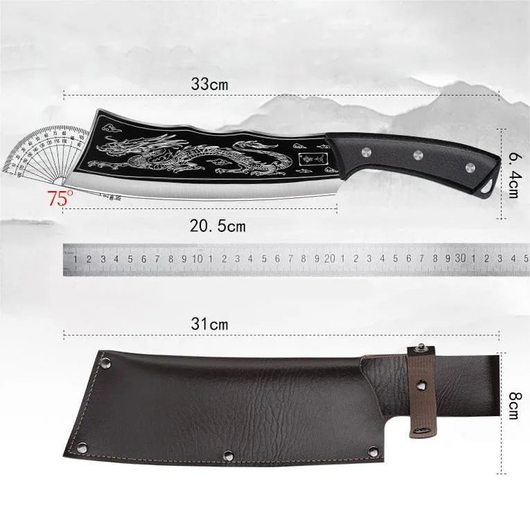 ⏰Промоция от последния ден 50% ОТСТЪПКА Версия от титаниева стомана Black Dragon Knife