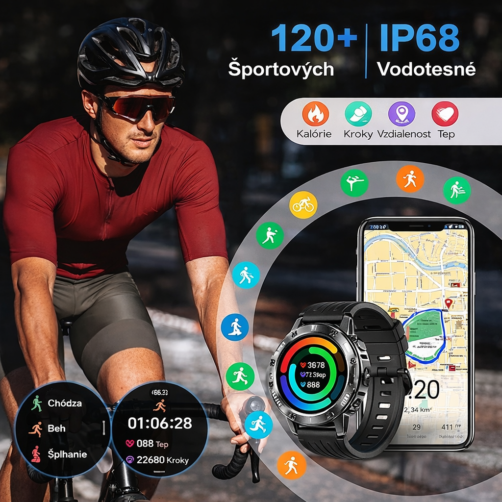 Nové inteligentné hodinky 2026: Monitorovanie športu a spánku, monitorovanie saturácie krvi kyslíkom, monitorovanie srdcovej frekvencie